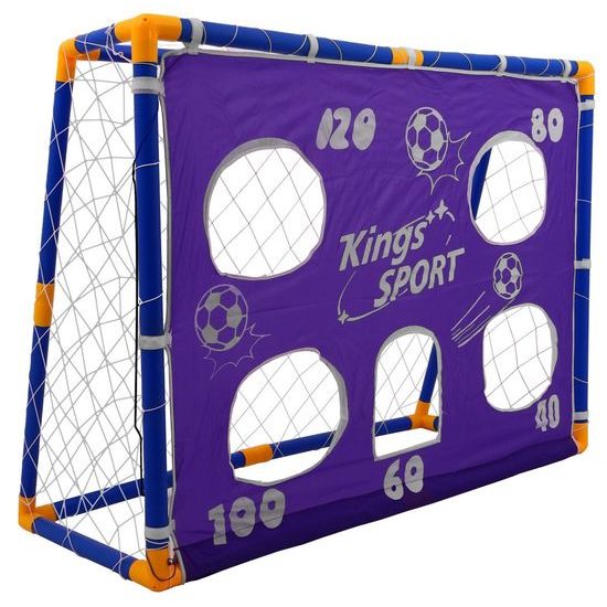Fotbalová branka s míčem a příslušenstvím Kings Sport 135x100 cm