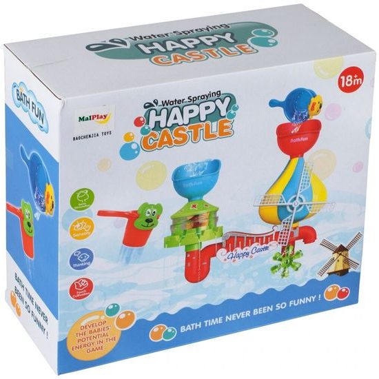 Vodní zámek s kolovrátkem pro děti do vany Happy Castle