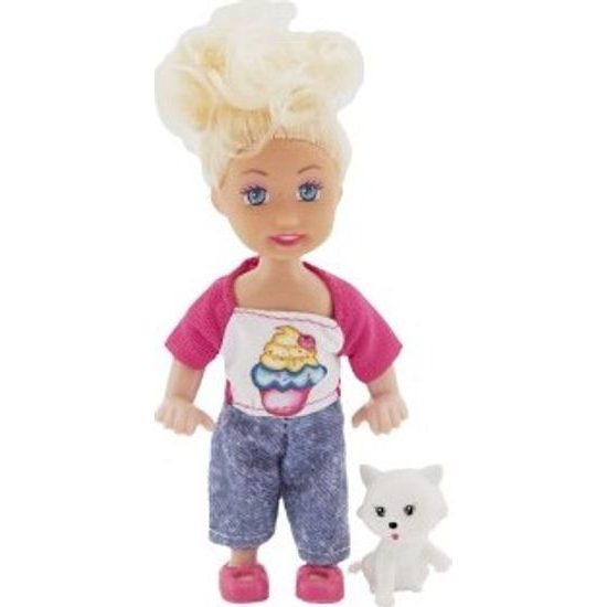 Panenka s mazlíčkem - mix 3 druhy