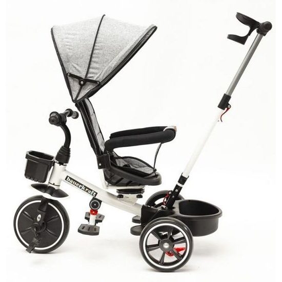 Ecotoys dětská tříkolka s otočným sedadlem X360 šedá