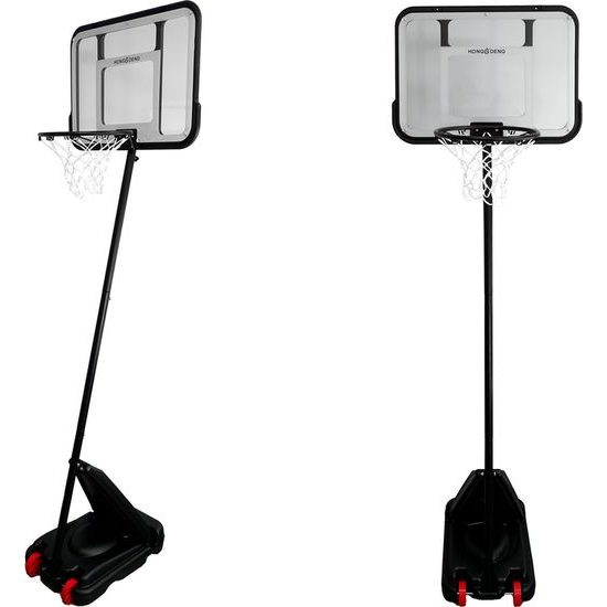 Basketbalový koš na kolečkách černý 3m