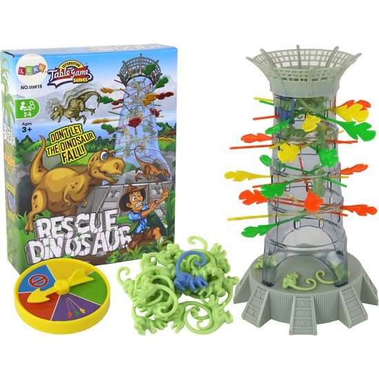 Rodinná arkádová hra Falling Dinosaurs