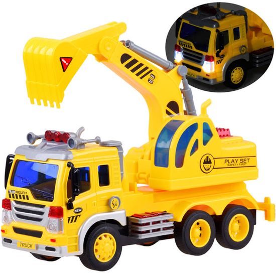 Bagr se světly a zvukem pro děti City Builder 1:16