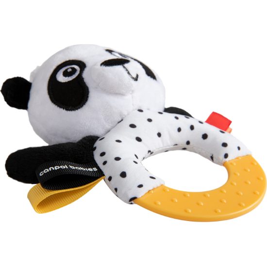 CANPOL babies Senzorická hračka PANDA s kousátkem a chrastítkem BabiesBoo