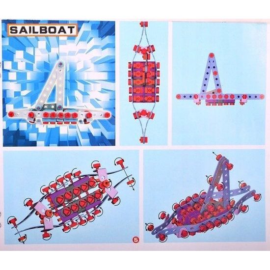 Konstrukční stavebnice s vrtačkou na baterie Junior Blocks 280 dílků