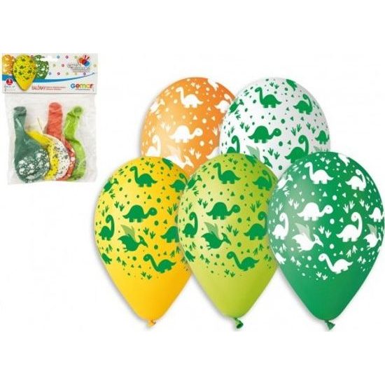 Balonek/Balonky nafukovací dinosaurus 5 ks