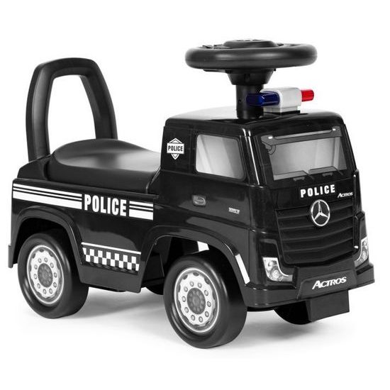 Dětské mini odrážedlo se zvuky Mercedes Actros - černé