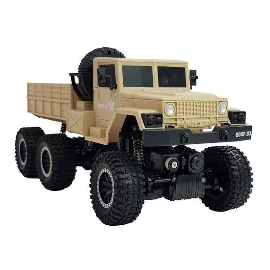 Nákladní auto 6x6 na dálkové ovládání Army Truck hnědé 1:12