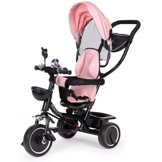 Ecotoys dětská tříkolka s otočným sedadlem Trike 2v1 růžová