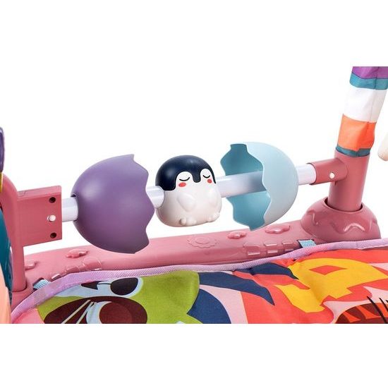 Hrací deka s piankem Tygřík - růžová