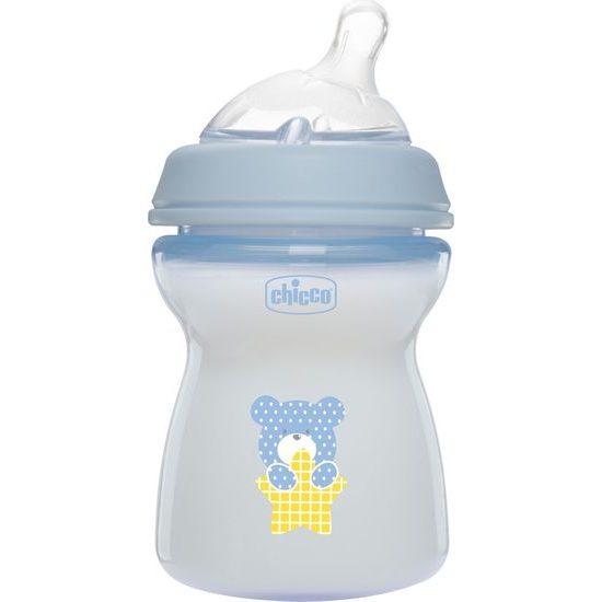 CHICCO Láhev kojenecká Natural Feeling 250ml, 2m+, Boy