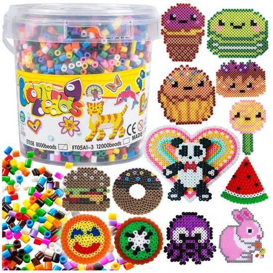 Náhradné korálky na žehlenie Iron Beads 8000 kusov priemer 0,5 cm