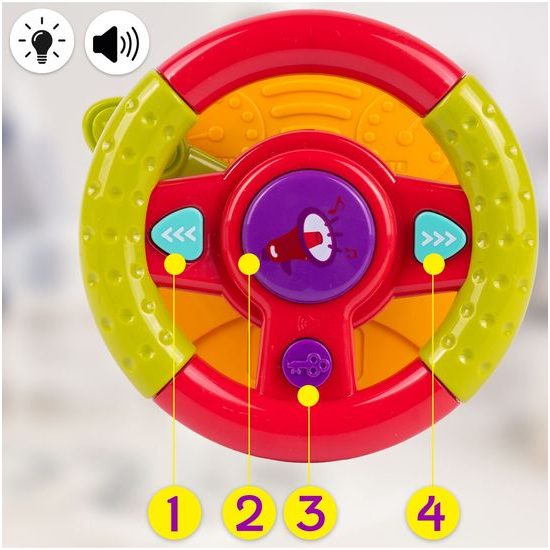 Interaktivní volant se zvuky a světly Wheel Toy
