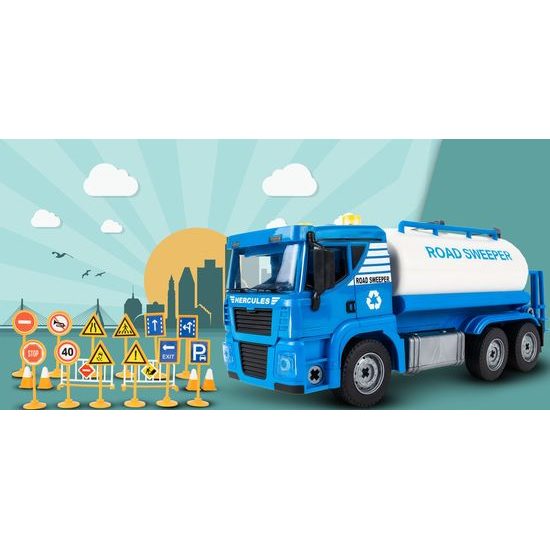 Šroubovací cisterna v kufříku se světly a zvuky Tank Truck