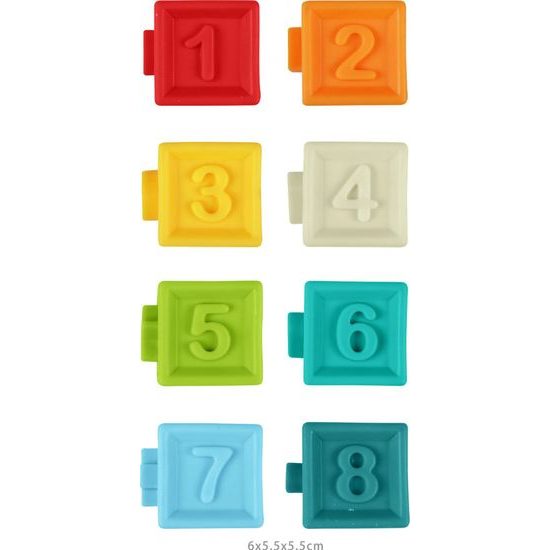 Haunger senzorické kostky pro nejmenší Textured Blocks 8 kusů