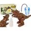 Dinosaurus na dálkové ovládání hnědý
