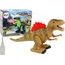 Dinosaurus na baterie chrlící oheň - hnědý