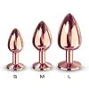 Dorcel Diamond Plug S - kis análékszer rózsaaranyból