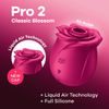 Satisfyer Pro 2 Classic Blossom, csikló-pulzátor rózsa formában