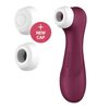 Satisfyer Pro 2 Generation 3 Liquid Air Technológiával, Vibrációval és Bluetooth Appal Borvörös