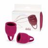 Lola Games Natural Wellness menstruációs csésze szett, Piros pünkösdi rózsa, 2 db