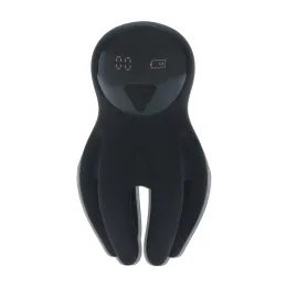 Levelz Digital Vibrating Silicone Penis Head Stimulator with Tentacles - Black