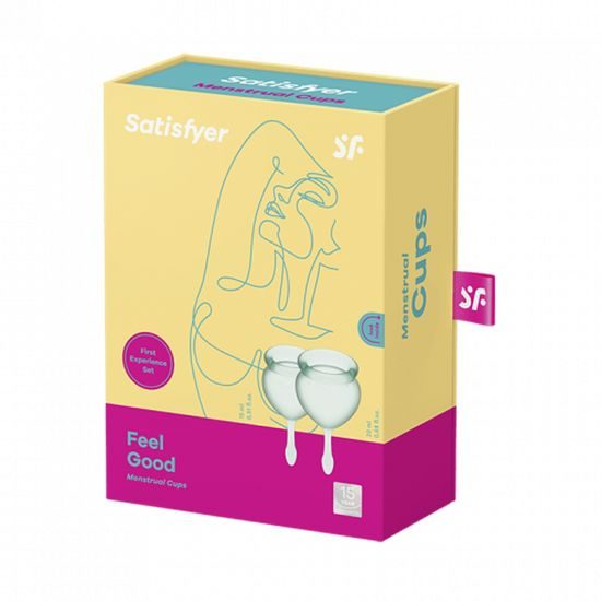 Satisfyer Feel Good Menstruační kalíšek Dark Blue sada 2