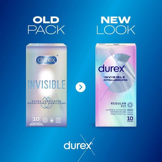 Durex Invisible Extra Lubricated 10 db
