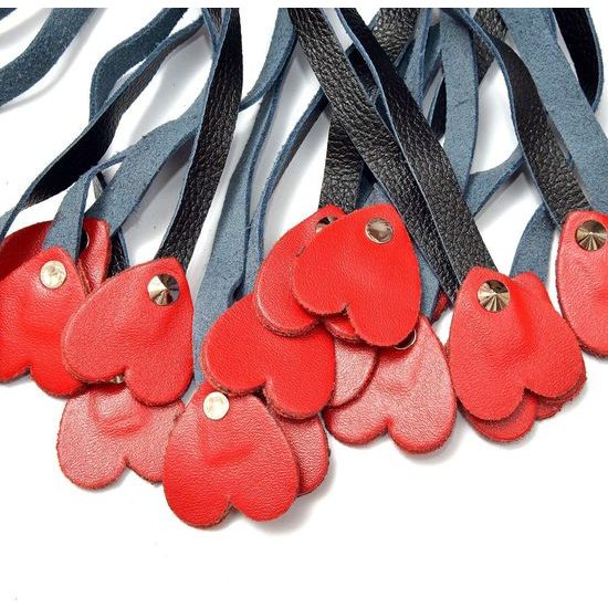 Luxus bőr ostor - szív