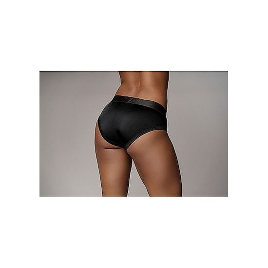 Ouch! Rezgő Strap-on Magas Szárú Alsónadrág M/L