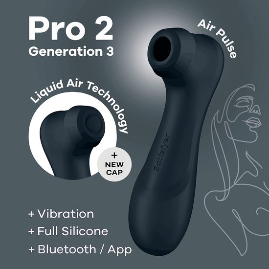 Satisfyer Pro 2 Generation 3 Connect App fekete