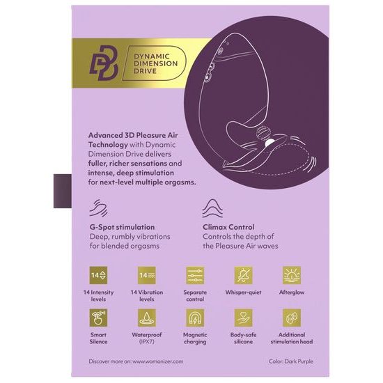 Womanizer Next Duo - 2in1 G-pont vibrátor (lila)