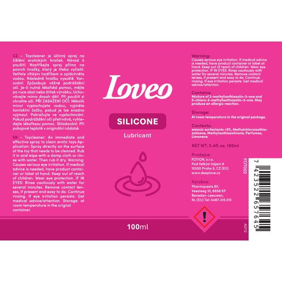 LOVEO Szilikon Síkosító 100ml