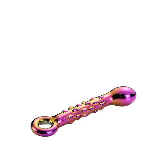 DreamToys Glamour Glass G-Spot dildó rainbow 18,2 cm