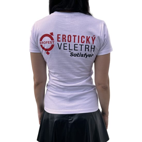 Női póló erotikus vásár minta ajkak fehér