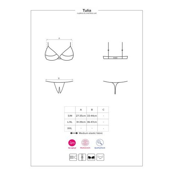 Obsessive Tulia melltartó nyitott kosárral