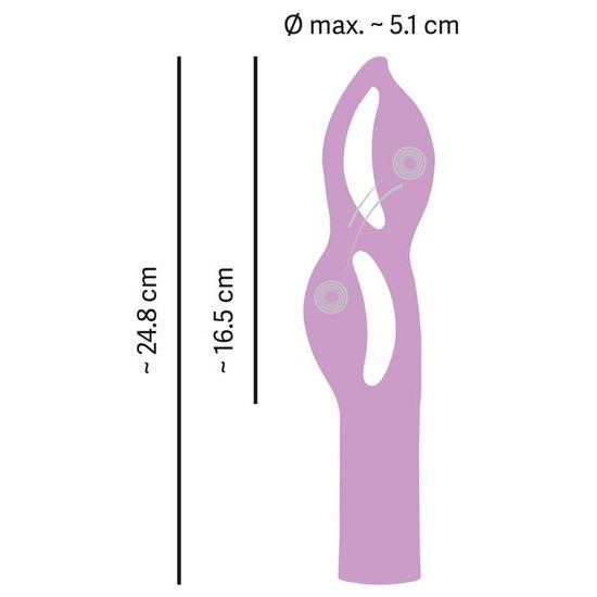 You2Toys Fabulous - akkus 2 motoros vibrátor (lila) (54030490000)