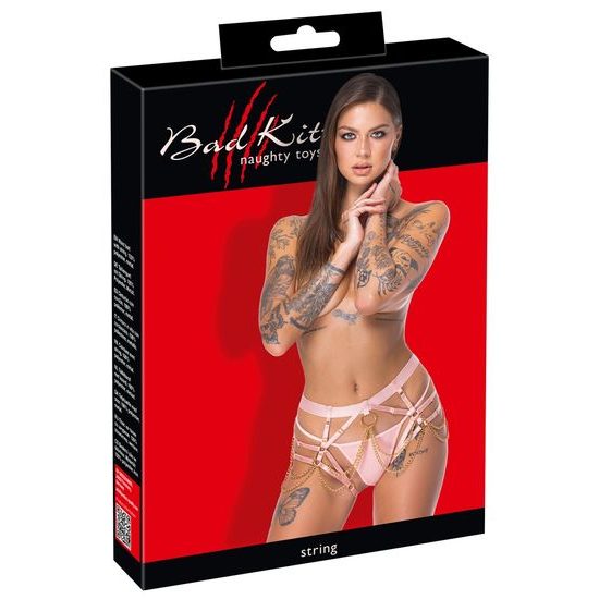 Bad Kitty Harness String Light Pink