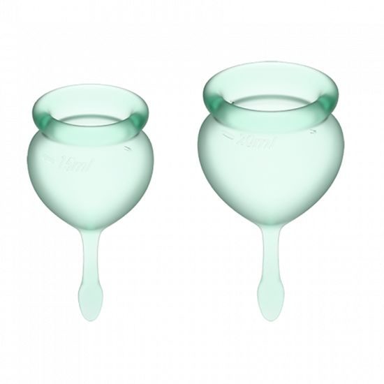 Satisfyer Feel Good Menstruační kalíšek Dark Blue sada 2