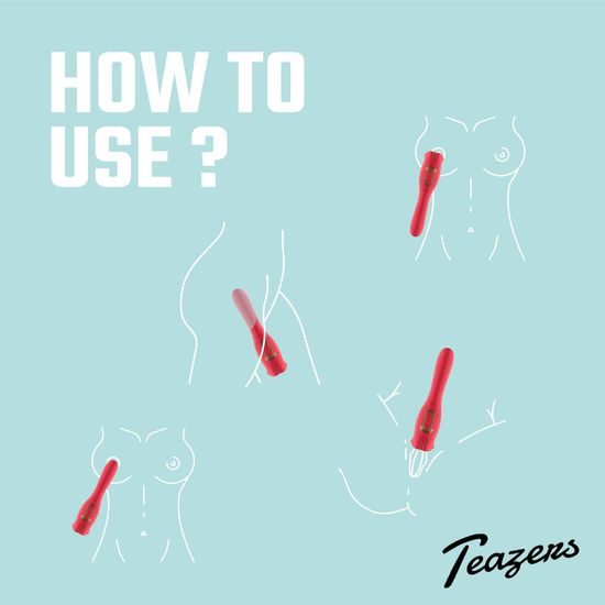 Teazers Rose Vibrator and Tongue licker