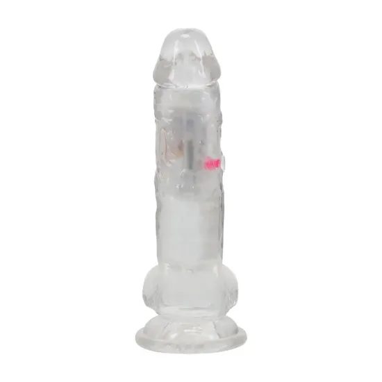 RealRock LED Vibrating Cock with Balls 7″