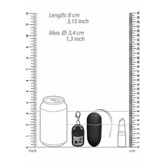 Shots Toys 10 Sebességes Távirányítós Vibrációs Tojás Nagy Fekete
