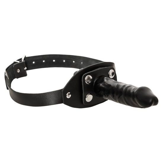 ZADO Leather Gag Penis unisize bőr szájpecek