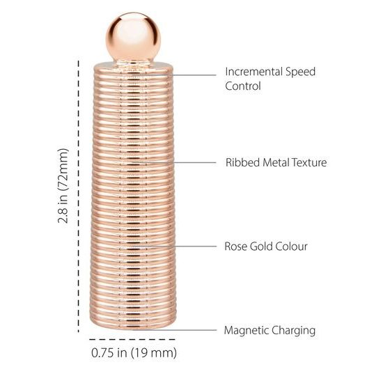 Pillow Talk Secrets Choices 6 darabos Mini Masszírozó Szett Tengerészkék-Rózsaarany