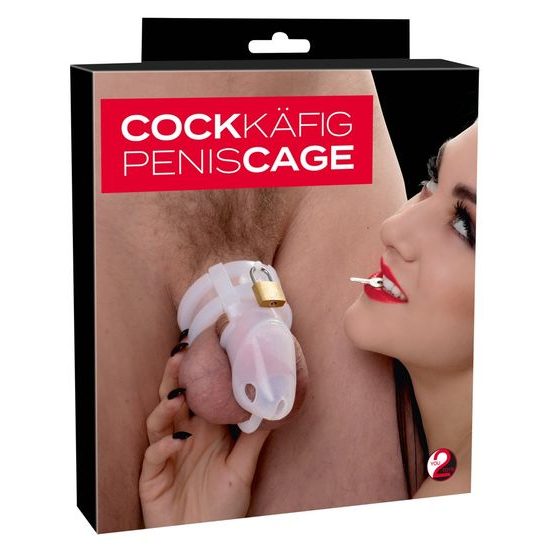 Férfi szilikon tisztasági öv Cock Cage szett