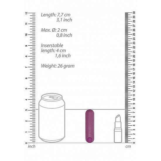 Shots Be Good Tonight 10 sebességes újratölthető lila vibrációs golyó