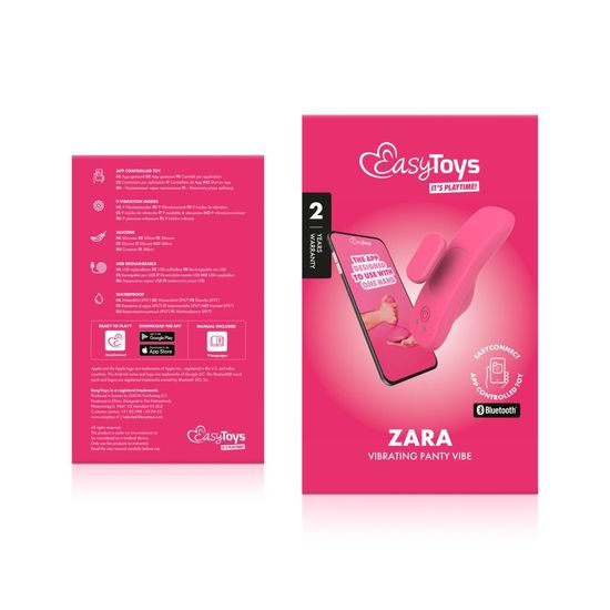 EasyConnect Panty Zara App-vezérelt Rózsaszín