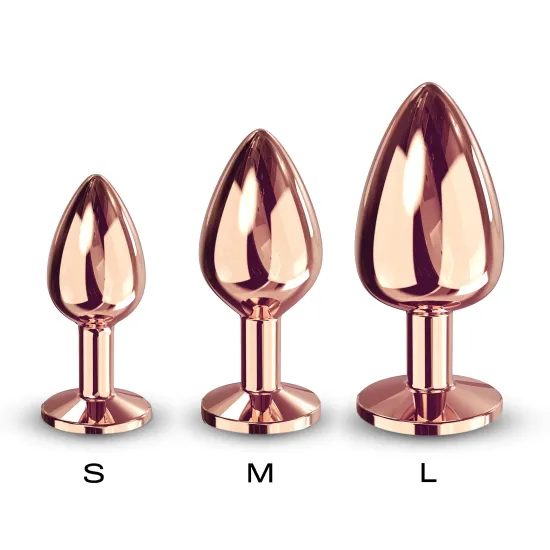 Dorcel Diamond Plug S - kis análékszer rózsaaranyból