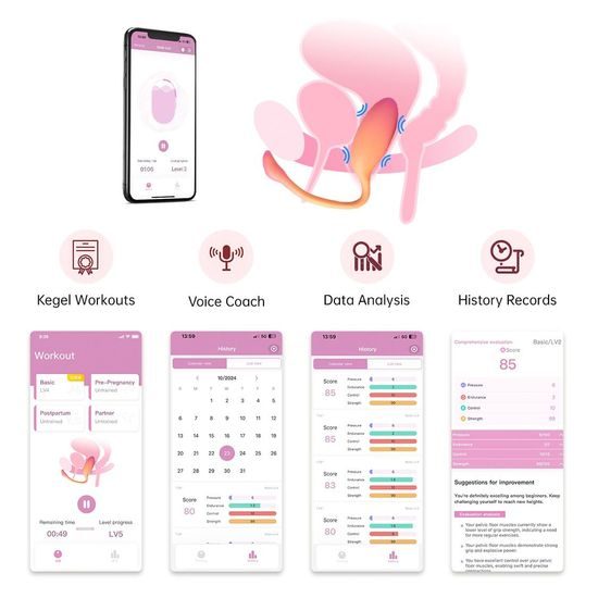 Magic Motion Flamingo Max - okos vibrációs tojás (pink)