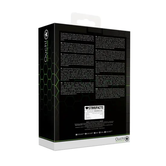 Ouch! Glow in the Dark Melltartó Hám Méret L/XL